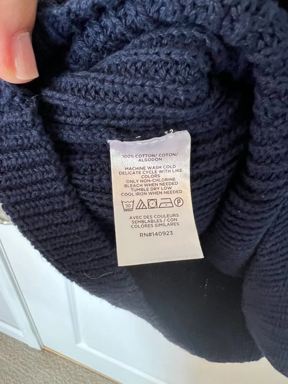 Loft Navy Sleeveless Sweater Vest XL - Picture 6 of 10